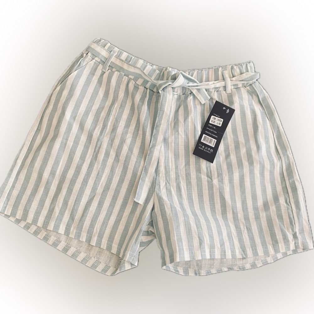 Yuna fashion high waisted striped short